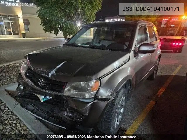 2013 SUZUKI GRAND VITARA VIN JS3TD0D41D4100171 — фото 2