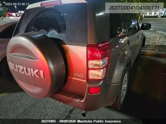 2013 SUZUKI GRAND VITARA VIN JS3TD0D41D4100171 — фото 4