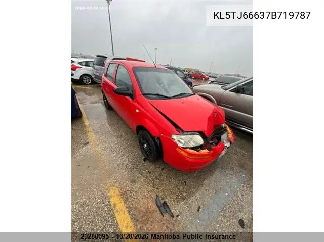 SUZUKI SWIFT 2007, VIN KL5TJ66637B719787