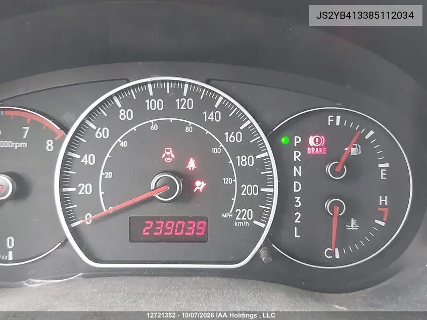 2008 SUZUKI SX4 VIN JS2YB413385112034 — фото 16