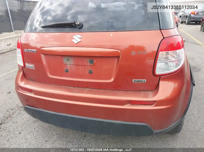 2008 SUZUKI SX4 VIN JS2YB413385112034 — фото 22