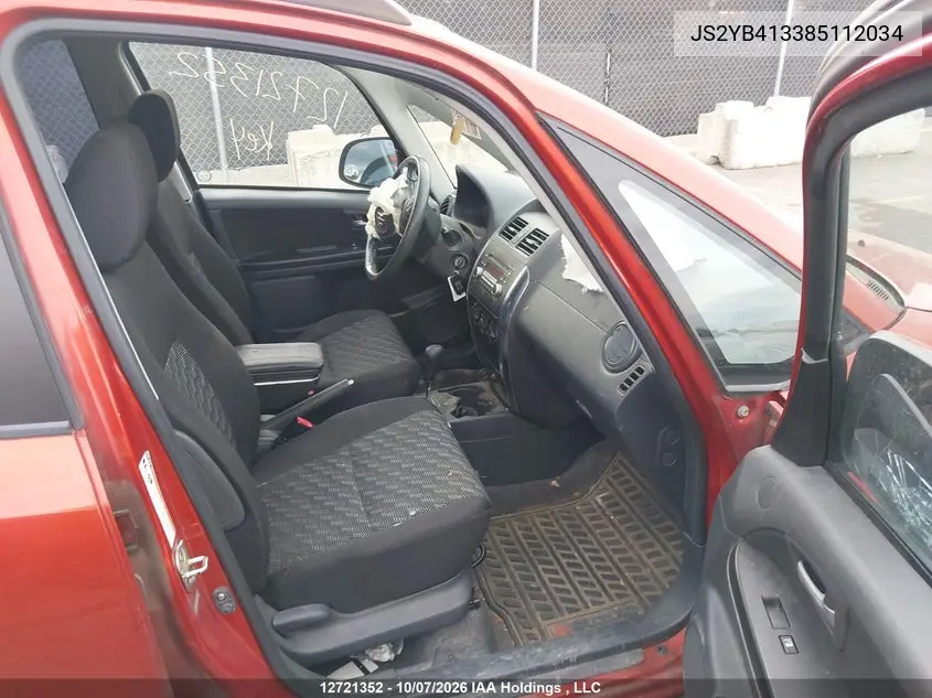 2008 SUZUKI SX4 VIN JS2YB413385112034 — фото 5