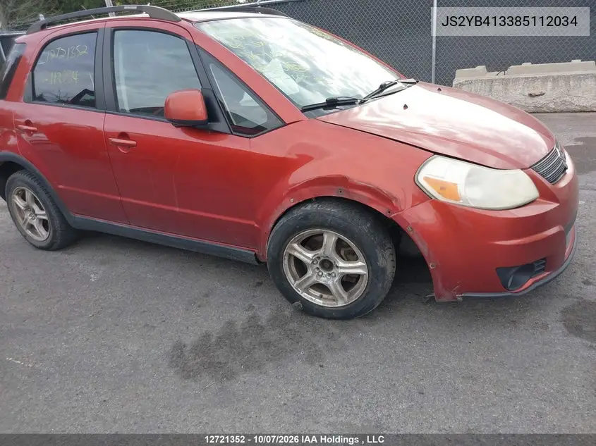 2008 SUZUKI SX4 VIN JS2YB413385112034 — фото 6