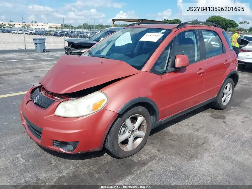 2009 SUZUKI SX4 VIN JS2YB413596201695 — фото 2