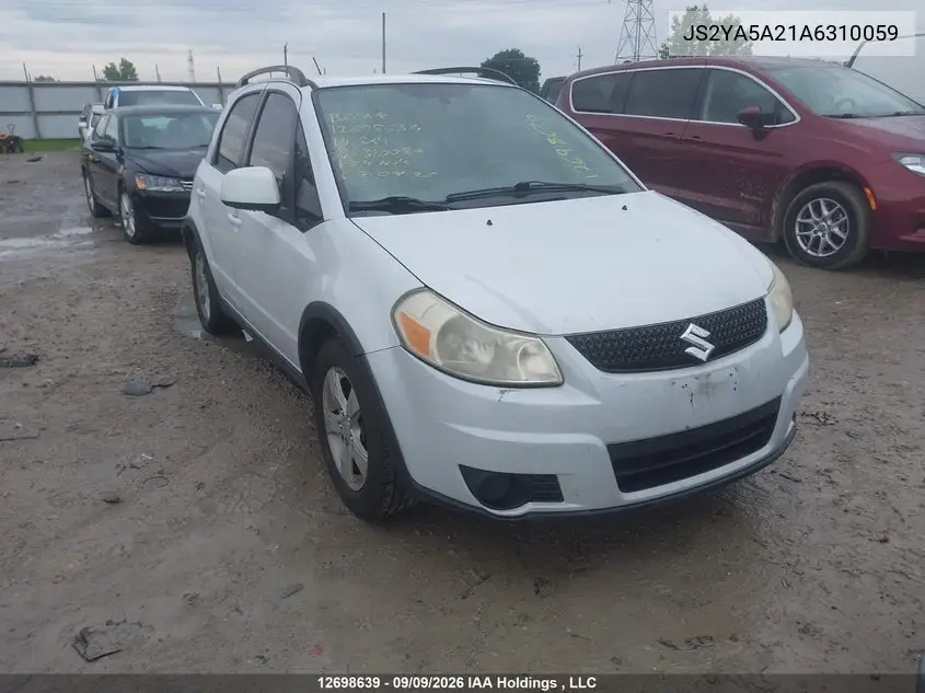 SUZUKI SX4 2010, VIN JS2YA5A21A6310059