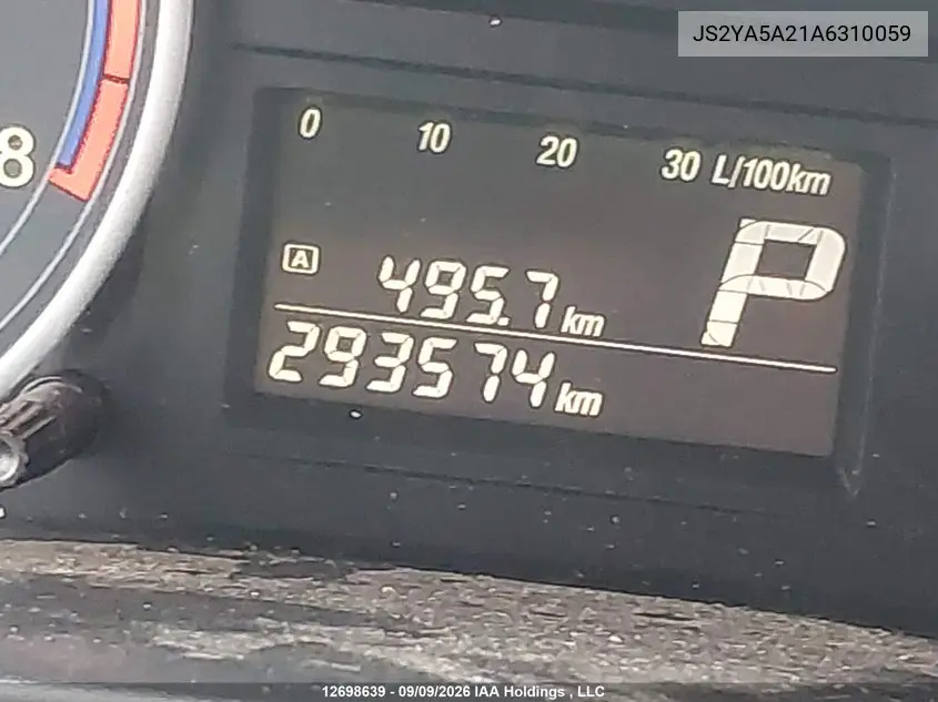 2010 SUZUKI SX4 VIN JS2YA5A21A6310059 — фото 15