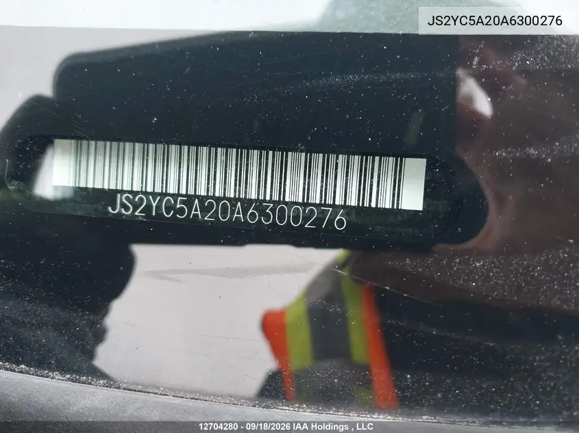2010 SUZUKI SX4 VIN JS2YC5A20A6300276 — фото 19