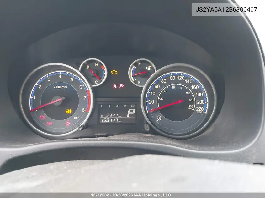 2011 SUZUKI SX4 VIN JS2YA5A12B6300407 — фото 2