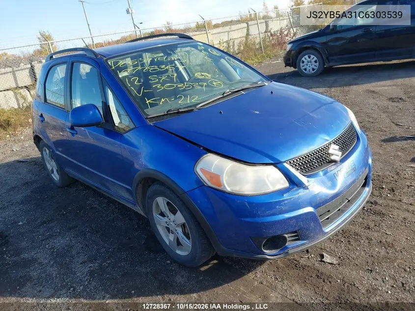 SUZUKI SX4 2012, VIN JS2YB5A31C6303539