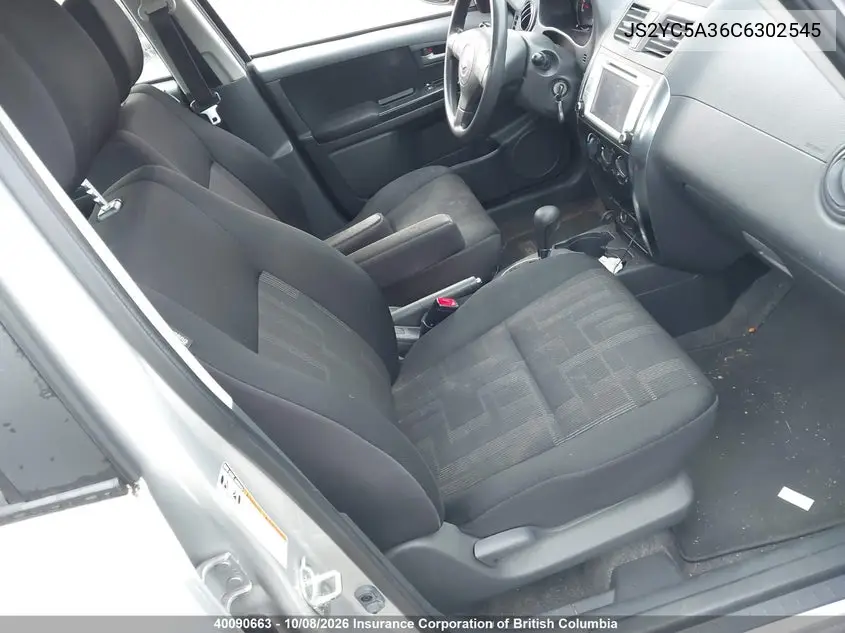 2012 SUZUKI SX4 VIN JS2YC5A36C6302545 — фото 5
