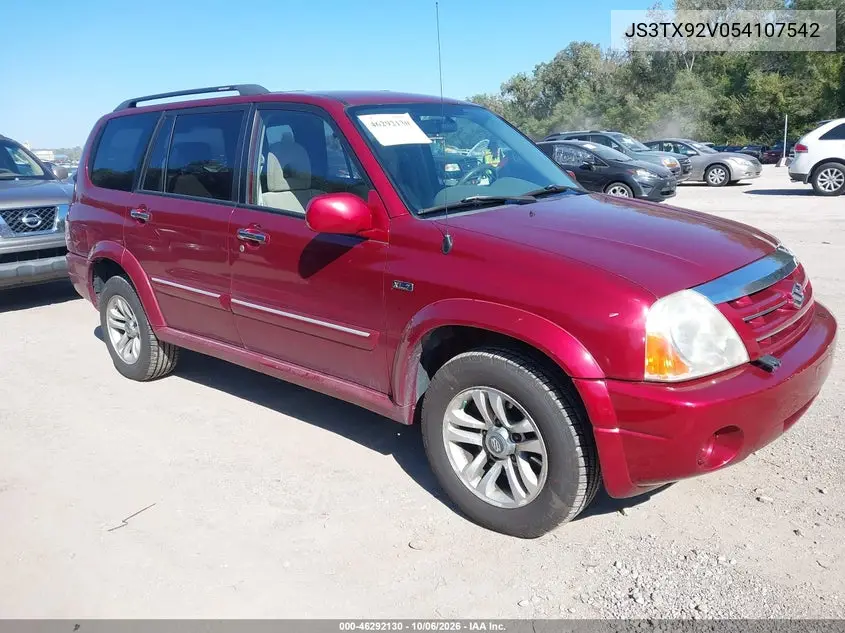 SUZUKI XL7 2005, VIN JS3TX92V054107542