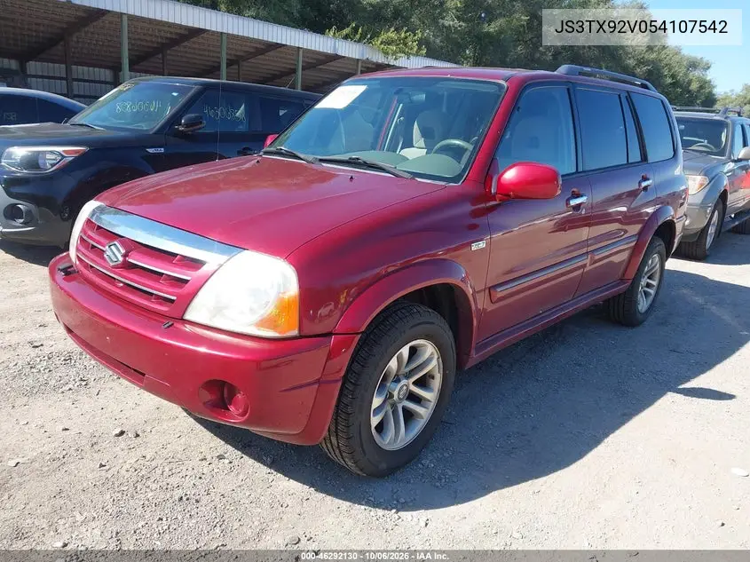 2005 SUZUKI XL7 VIN JS3TX92V054107542 — фото 2