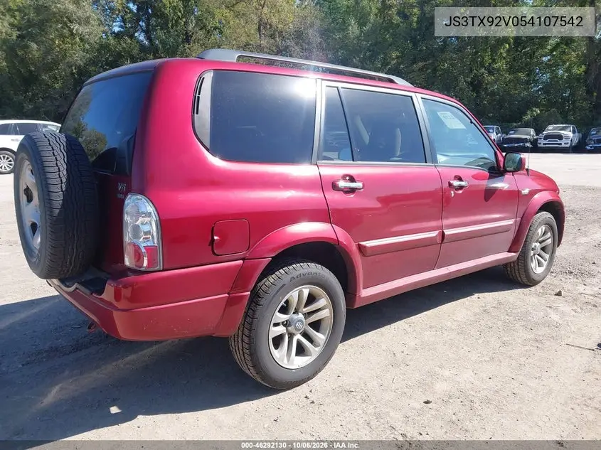 2005 SUZUKI XL7 VIN JS3TX92V054107542 — фото 4