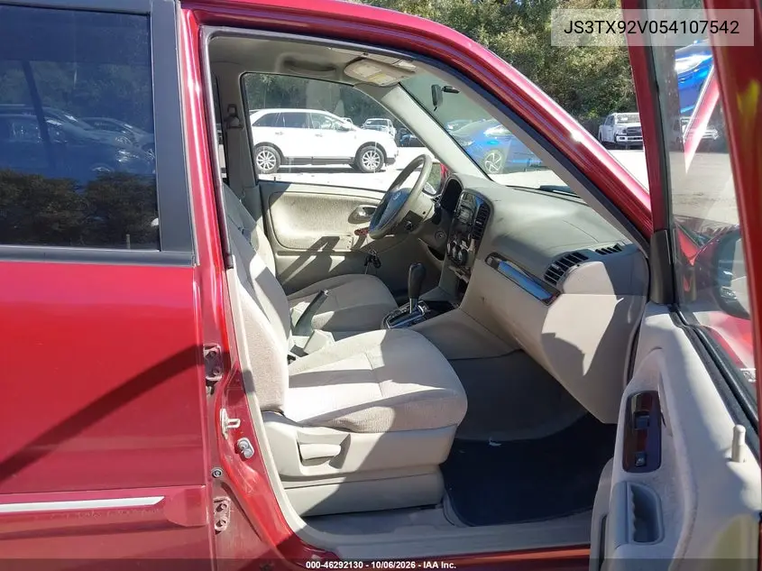 2005 SUZUKI XL7 VIN JS3TX92V054107542 — фото 5