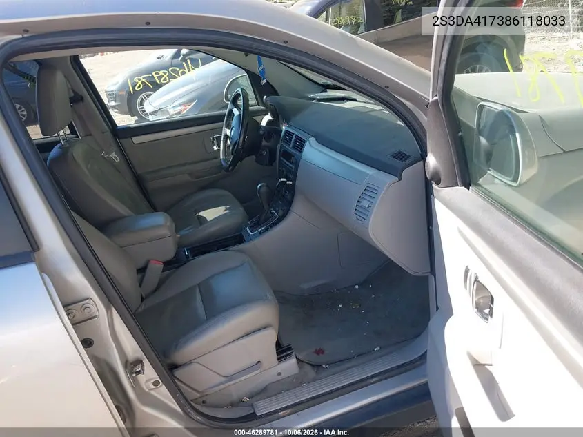 2008 SUZUKI XL7 VIN 2S3DA417386118033 — фото 5