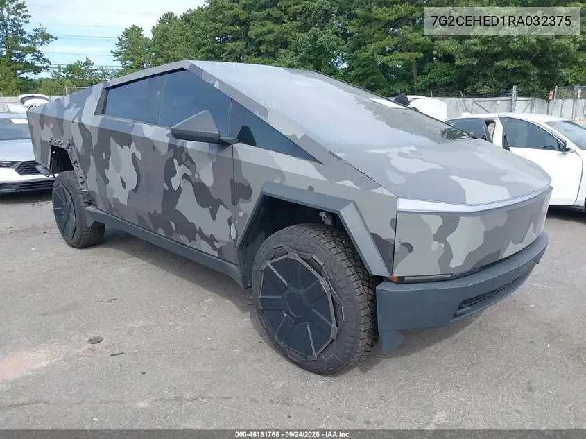 TESLA CYBERTRUCK 2024, VIN 7G2CEHED1RA032375