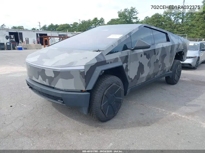 2024 TESLA CYBERTRUCK VIN 7G2CEHED1RA032375 — фото 2