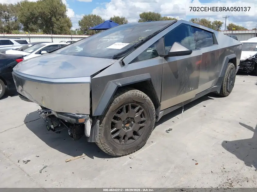 2024 TESLA CYBERTRUCK VIN 7G2CEHEE8RA050137 — фото 2