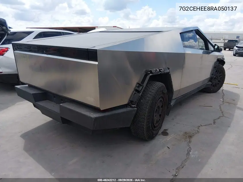 2024 TESLA CYBERTRUCK VIN 7G2CEHEE8RA050137 — фото 4