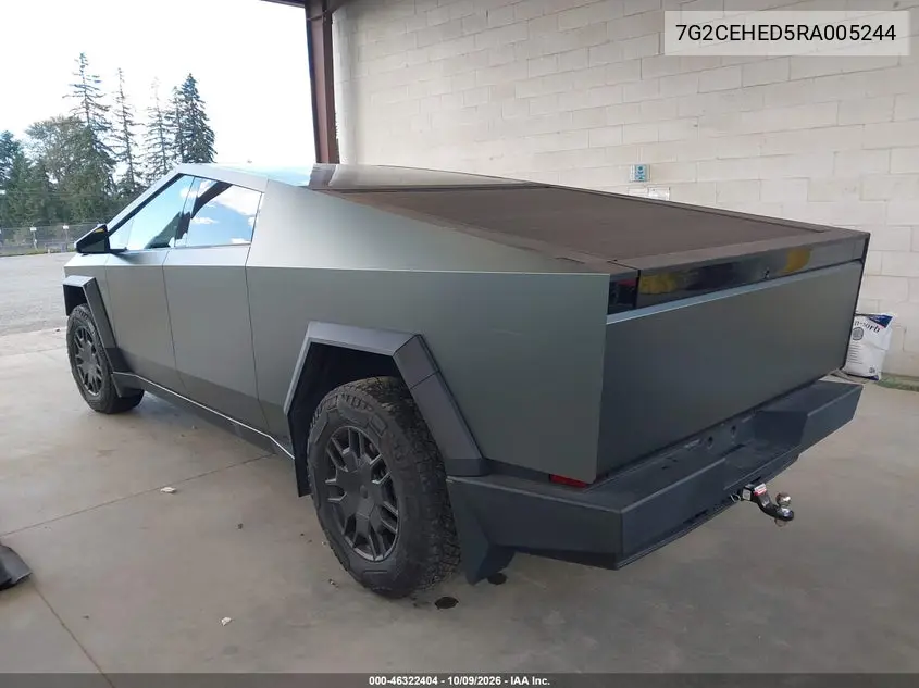 2024 TESLA CYBERTRUCK VIN 7G2CEHED5RA005244 — фото 3