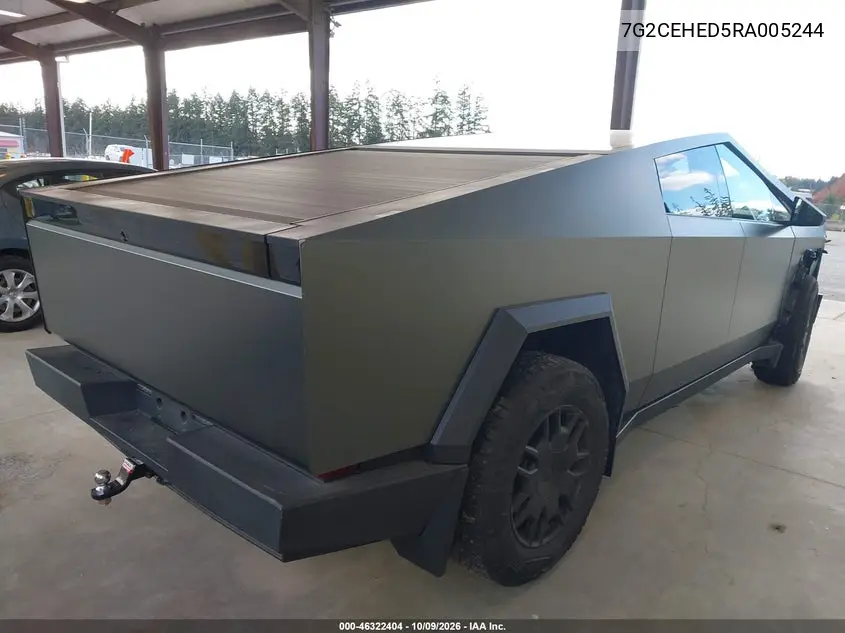 2024 TESLA CYBERTRUCK VIN 7G2CEHED5RA005244 — фото 4