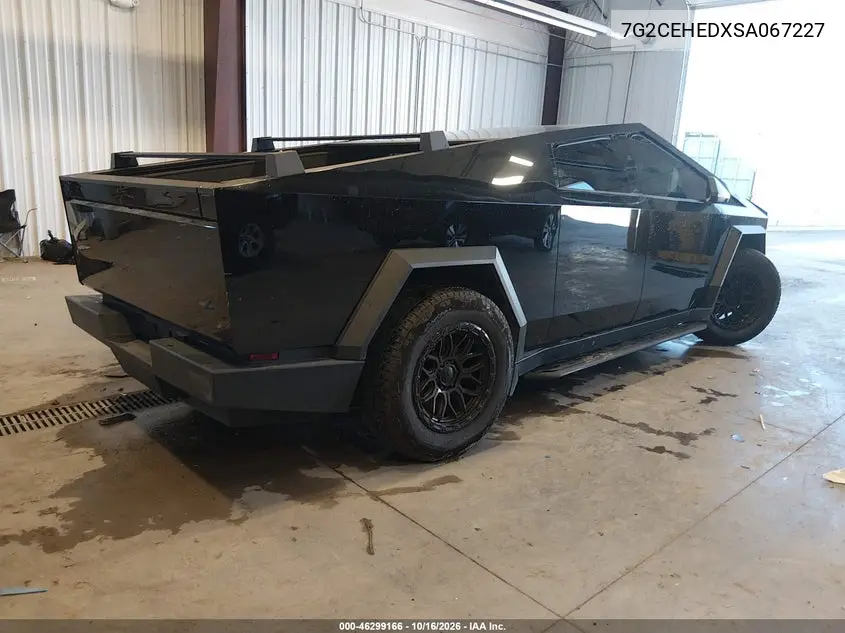 2025 TESLA CYBERTRUCK VIN 7G2CEHEDXSA067227 — фото 4