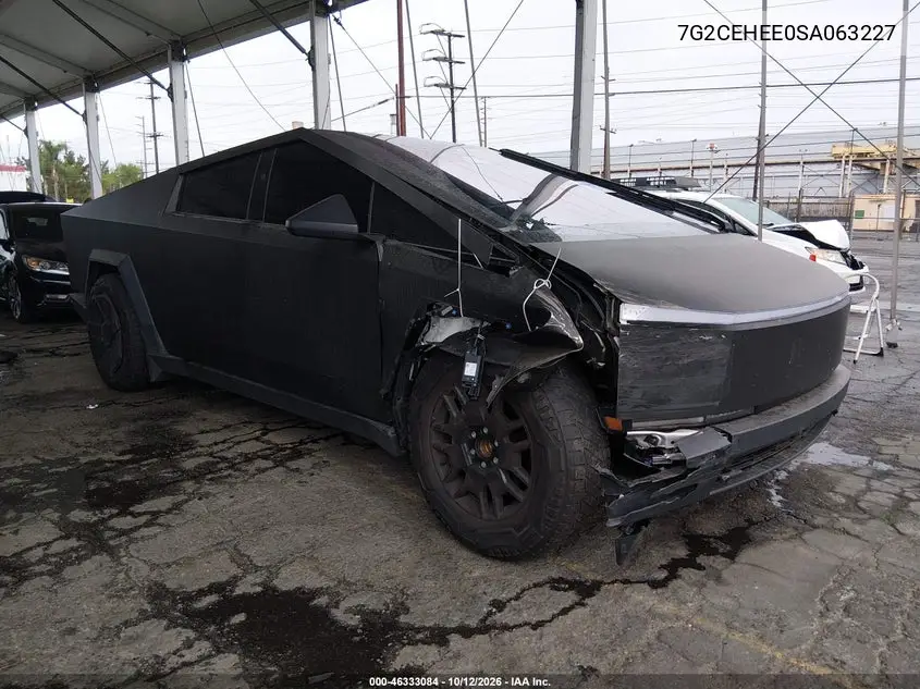 TESLA CYBERTRUCK 2025, VIN 7G2CEHEE0SA063227