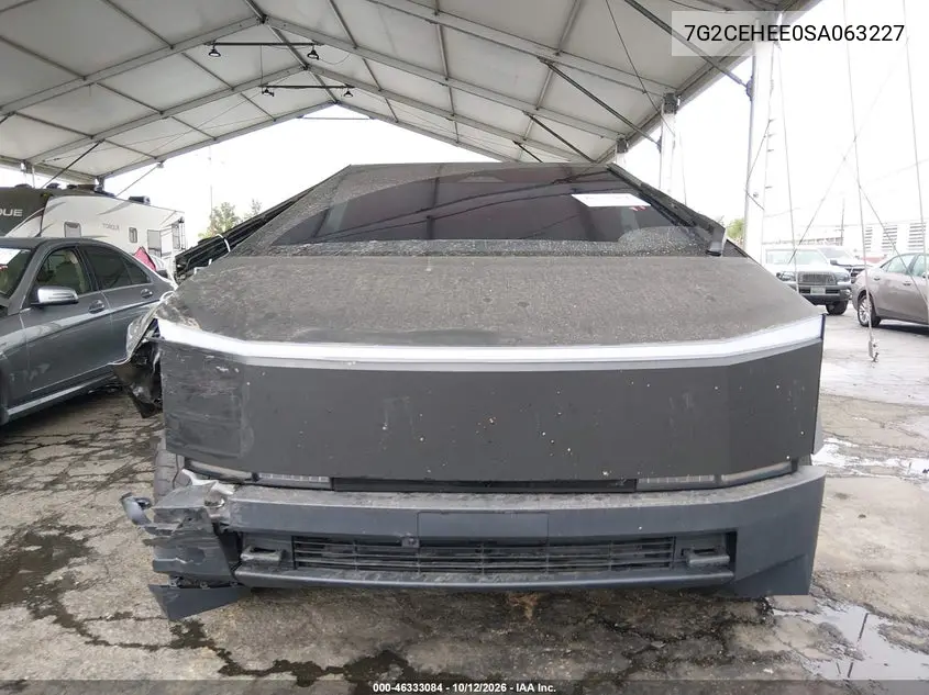 2025 TESLA CYBERTRUCK VIN 7G2CEHEE0SA063227 — фото 11