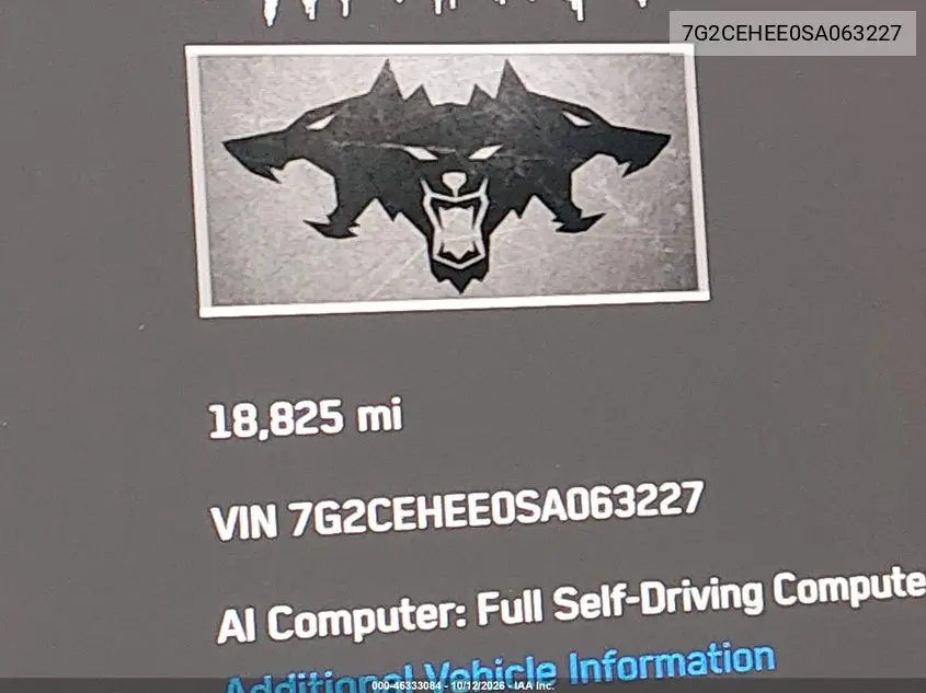 2025 TESLA CYBERTRUCK VIN 7G2CEHEE0SA063227 — фото 14
