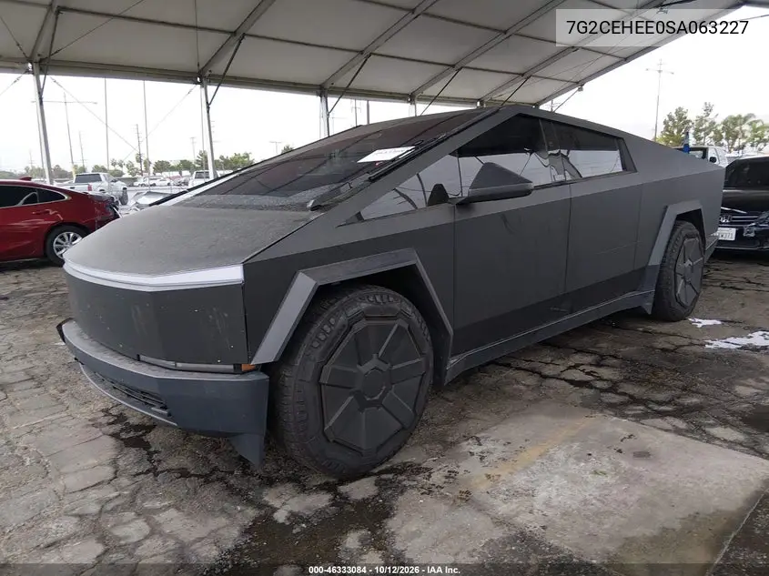 2025 TESLA CYBERTRUCK VIN 7G2CEHEE0SA063227 — фото 2