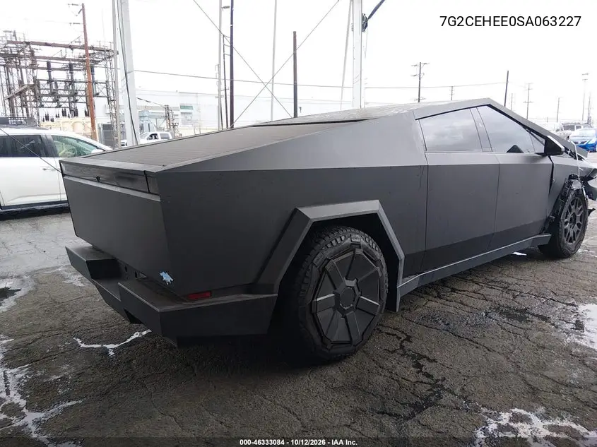 2025 TESLA CYBERTRUCK VIN 7G2CEHEE0SA063227 — фото 4