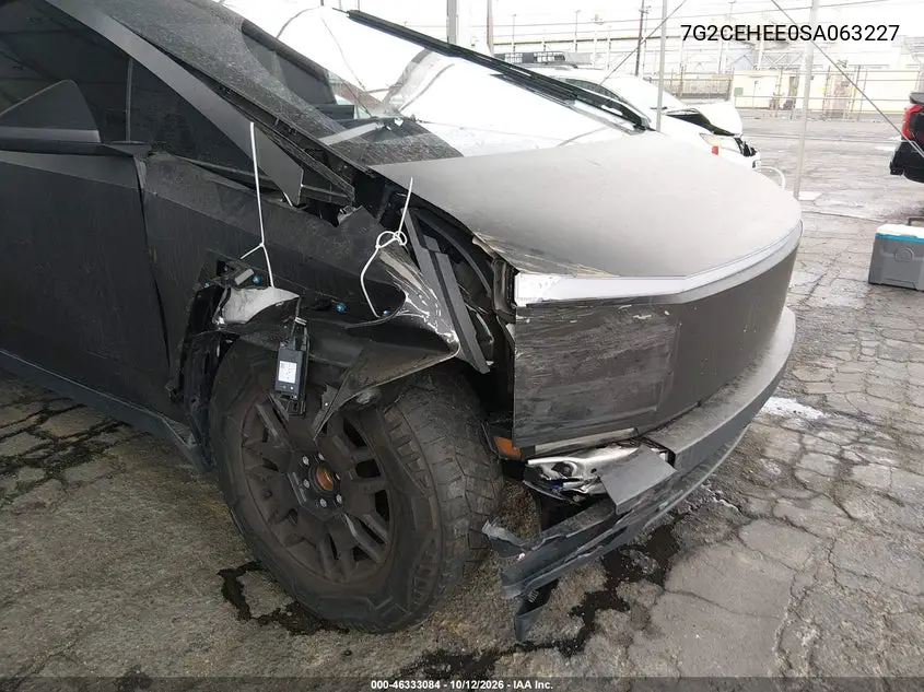 2025 TESLA CYBERTRUCK VIN 7G2CEHEE0SA063227 — фото 6