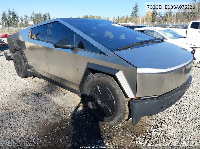TESLA CYBERTRUCK 2025, VIN 7G2CEHED8SA075326