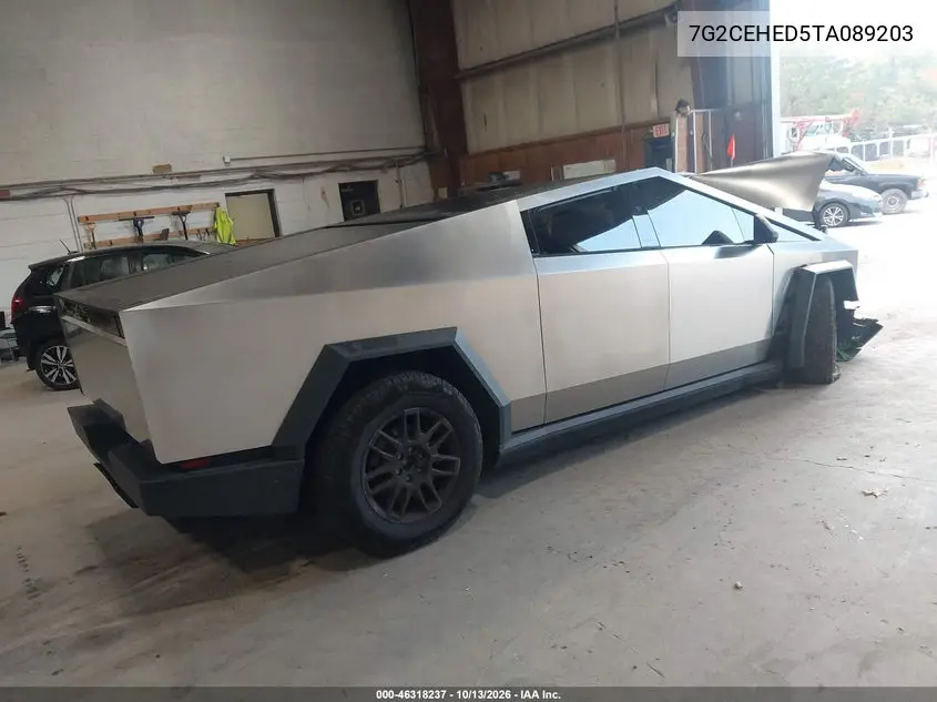 2026 TESLA CYBERTRUCK VIN 7G2CEHED5TA089203 — фото 4