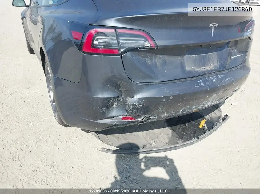 2018 TESLA MODEL 3 VIN 5YJ3E1EB7JF126860 — фото 6