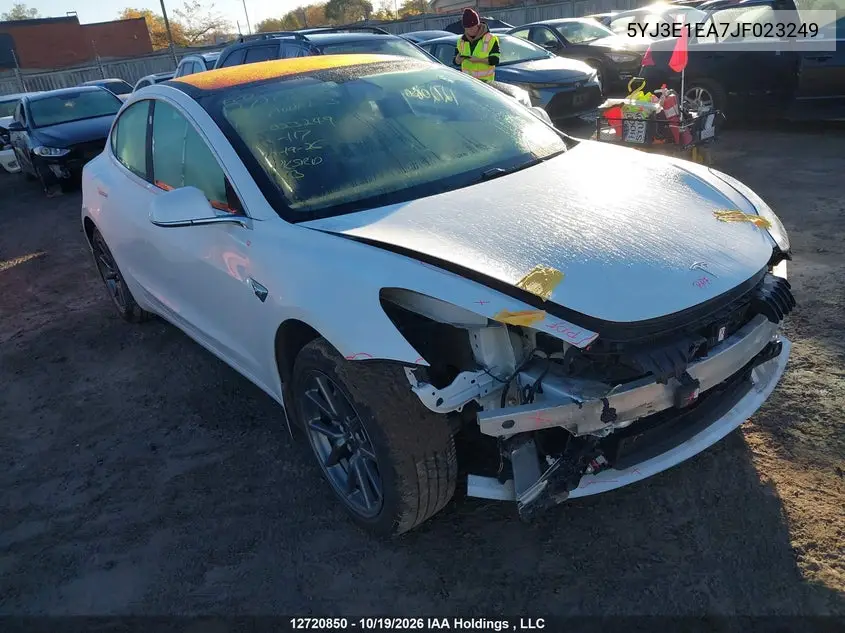 TESLA MODEL 3 2018, VIN 5YJ3E1EA7JF023249