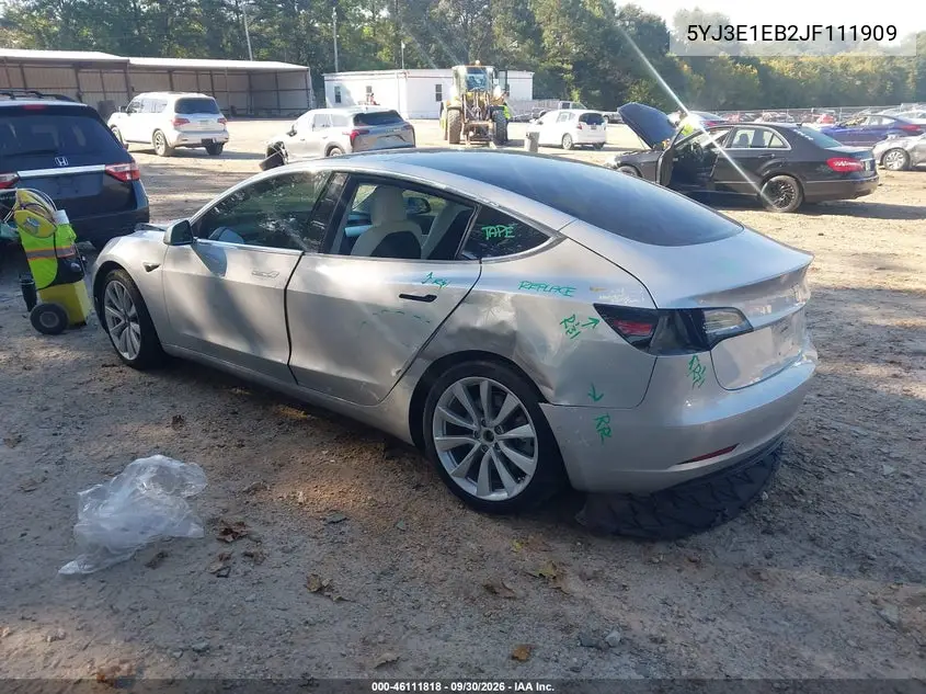 2018 TESLA MODEL 3 VIN 5YJ3E1EB2JF111909 — фото 3
