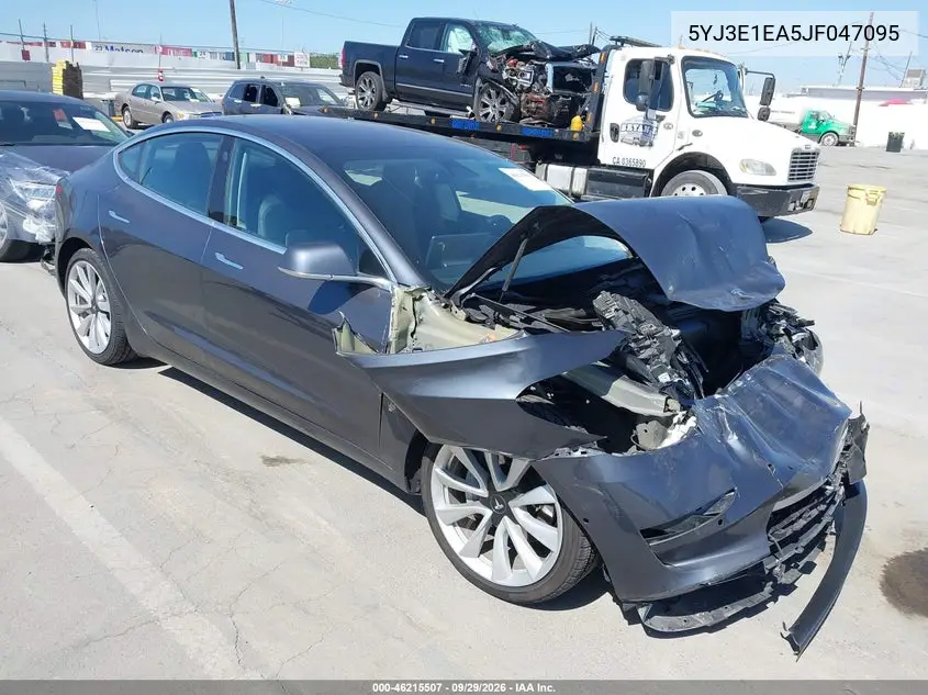TESLA MODEL 3 2018, VIN 5YJ3E1EA5JF047095