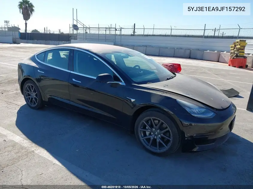 TESLA MODEL 3 2018, VIN 5YJ3E1EA9JF157292