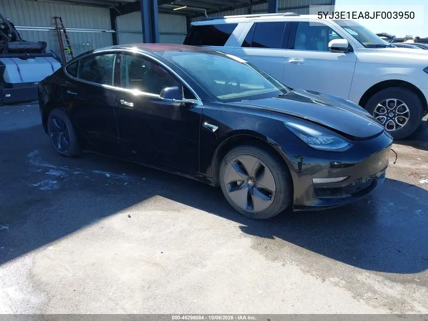 TESLA MODEL 3 2018, VIN 5YJ3E1EA8JF003950