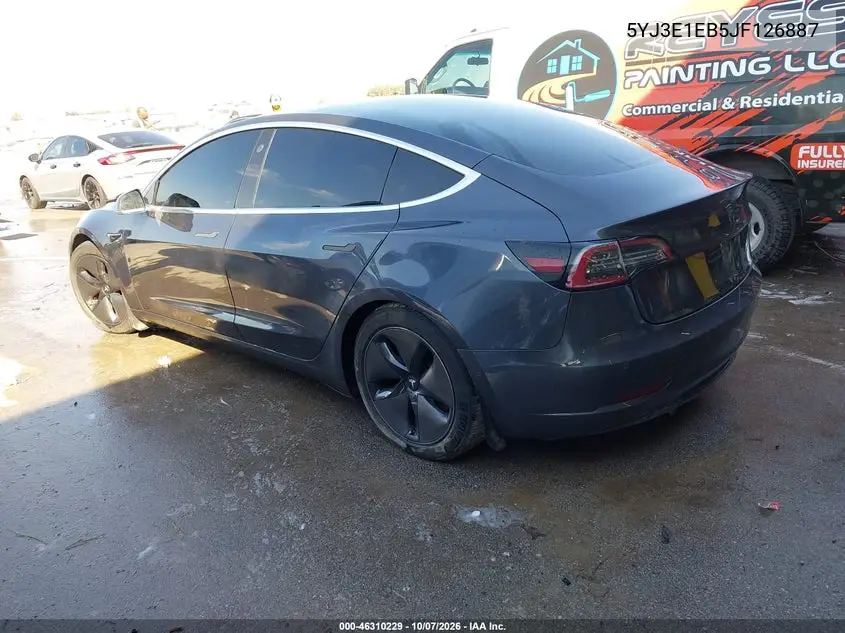 2018 TESLA MODEL 3 VIN 5YJ3E1EB5JF126887 — фото 3
