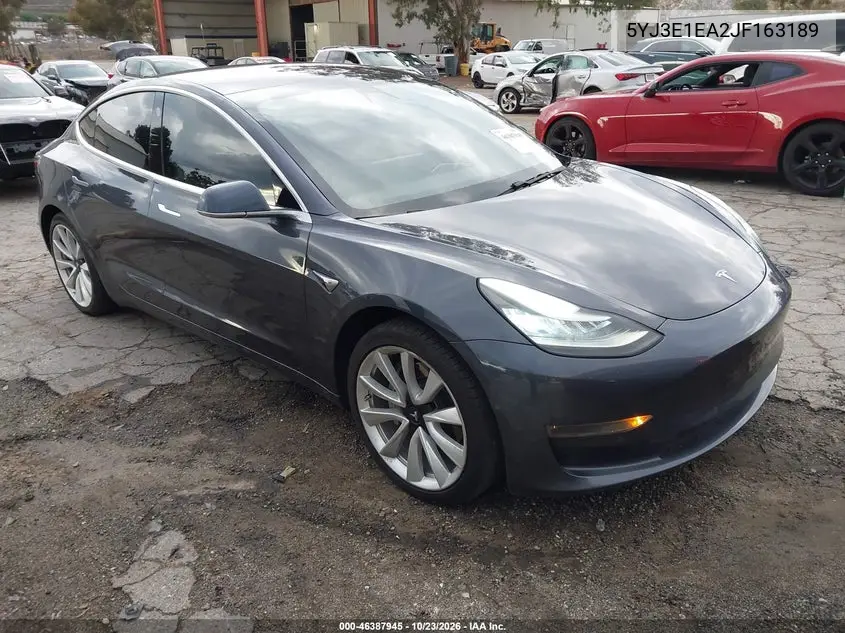TESLA MODEL 3 2018, VIN 5YJ3E1EA2JF163189