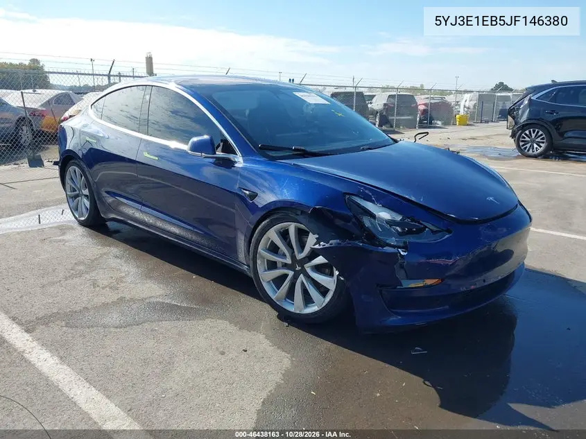 TESLA MODEL 3 2018, VIN 5YJ3E1EB5JF146380
