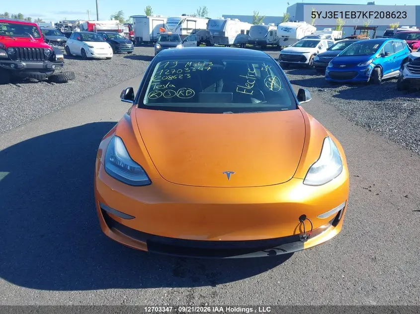 2019 TESLA MODEL 3 VIN 5YJ3E1EB7KF208623 — фото 12