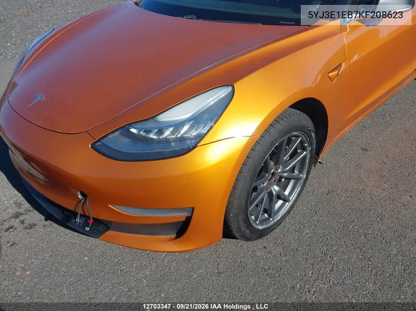 2019 TESLA MODEL 3 VIN 5YJ3E1EB7KF208623 — фото 7