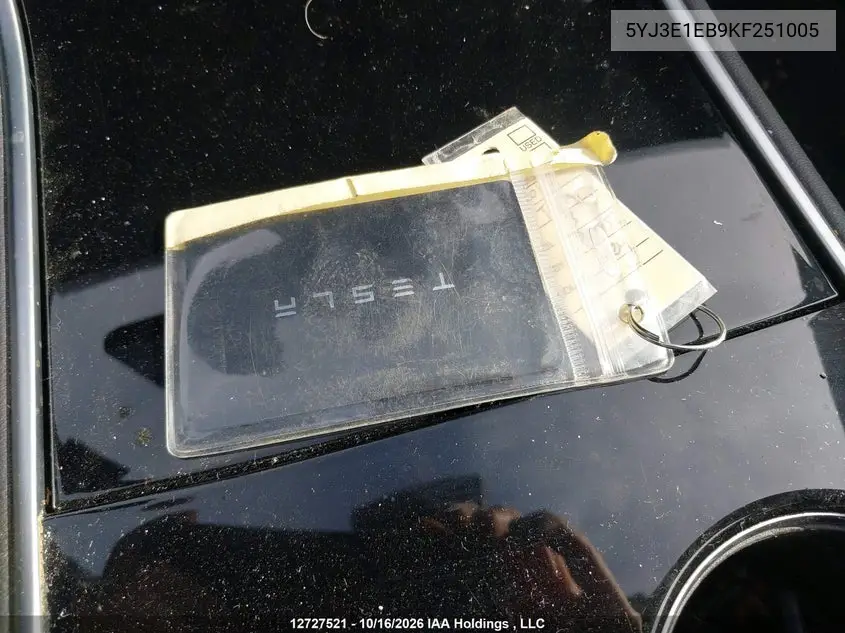 2019 TESLA MODEL 3 VIN 5YJ3E1EB9KF251005 — фото 11