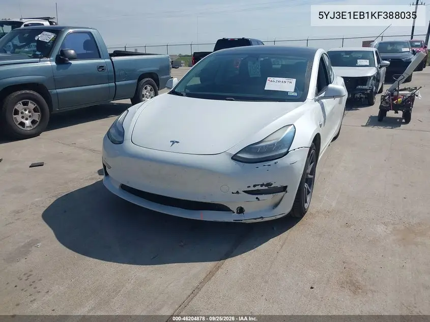 2019 TESLA MODEL 3 VIN 5YJ3E1EB1KF388035 — фото 2