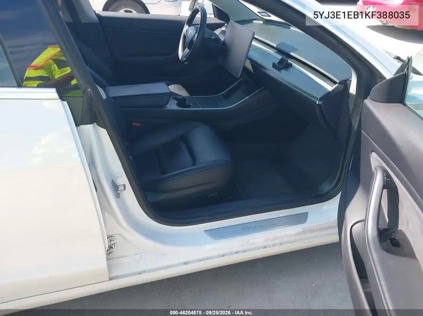 2019 TESLA MODEL 3 VIN 5YJ3E1EB1KF388035 — фото 5
