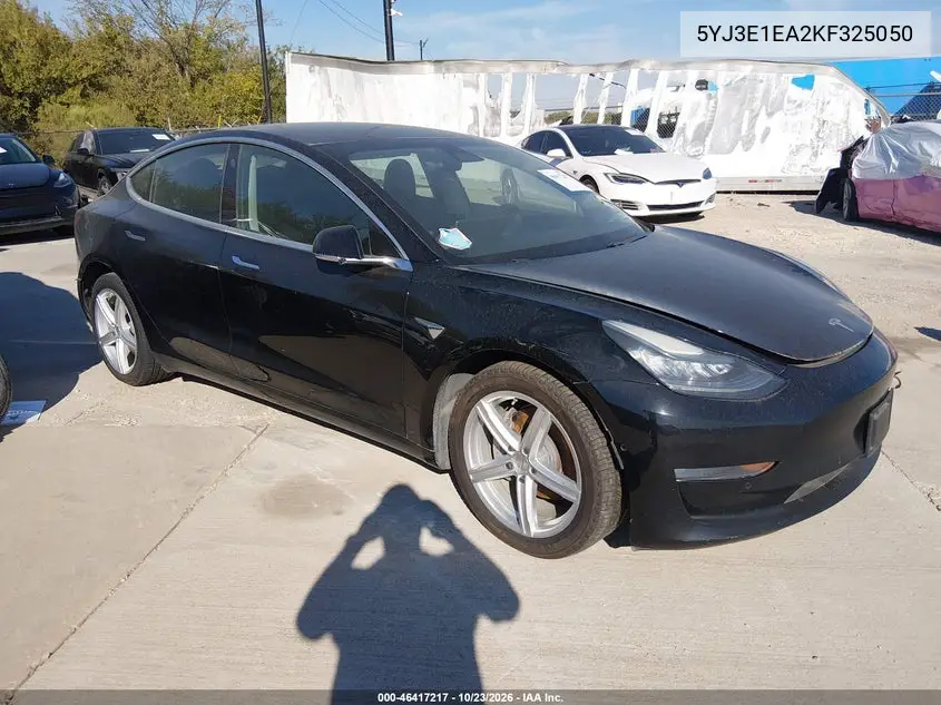 TESLA MODEL 3 2019, VIN 5YJ3E1EA2KF325050