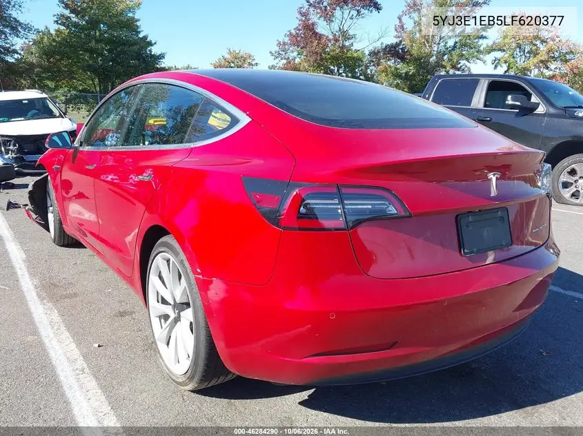2020 TESLA MODEL 3 VIN 5YJ3E1EB5LF620377 — фото 3
